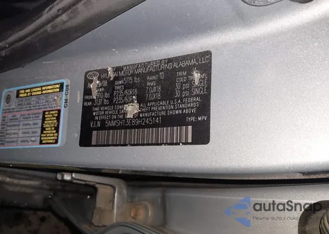 2009 Hyundai Santa Fe Se from USA, damaged, VIN 5NMSH13E89H245141